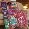 thumbnail image 2 of Nurse Gifts Blanket Nurse Healing Throw Blanket Ultra Cozy Super Soft Fleece Nurses Week Gifts Fuzzy Plush Bedding Blankets for Adults Women Men 50"x40", 2 of 6
