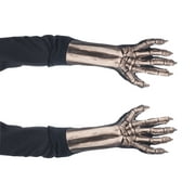 Zagone Studios Dress Up Costume Adult Skeleton Gloves (one size) - Great for Theater, Cosplay, Halloween or Renn Fairs.