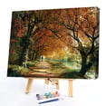 thumbnail image 4 of Kit de pintura por números, lienzo de árbol de río DIY, cuadro de arte al óleo, decoración de pared para el hogar, 4 of 9
