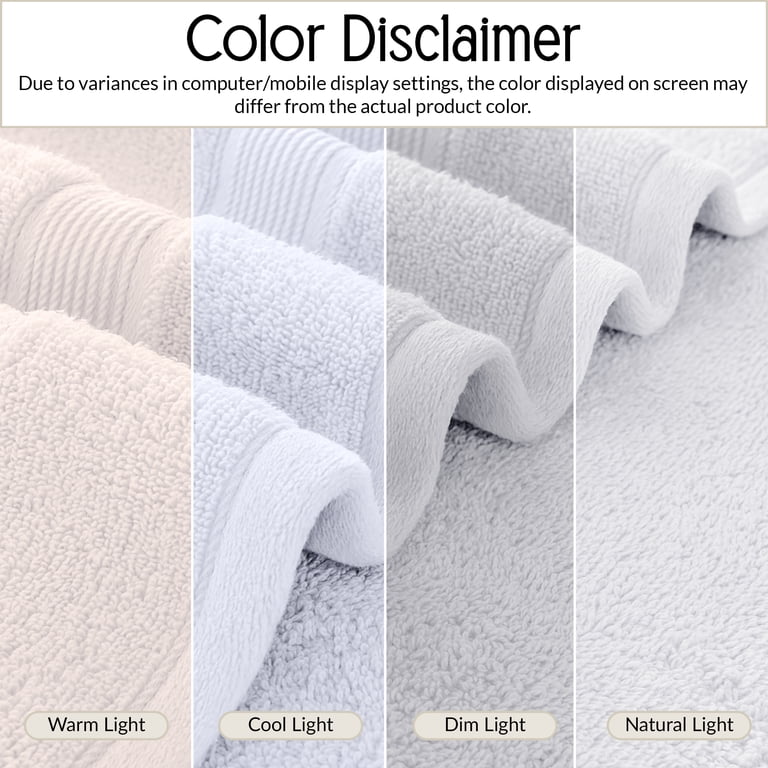 Lux Decor Collection 6-Piece Zero Twist Bath Towel Set photo 5