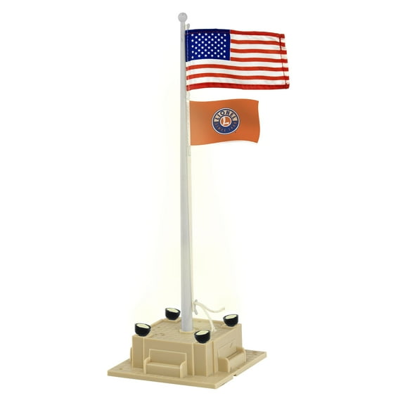 Lionel Trains LNL84307 Illuminated Flagpole with Flag