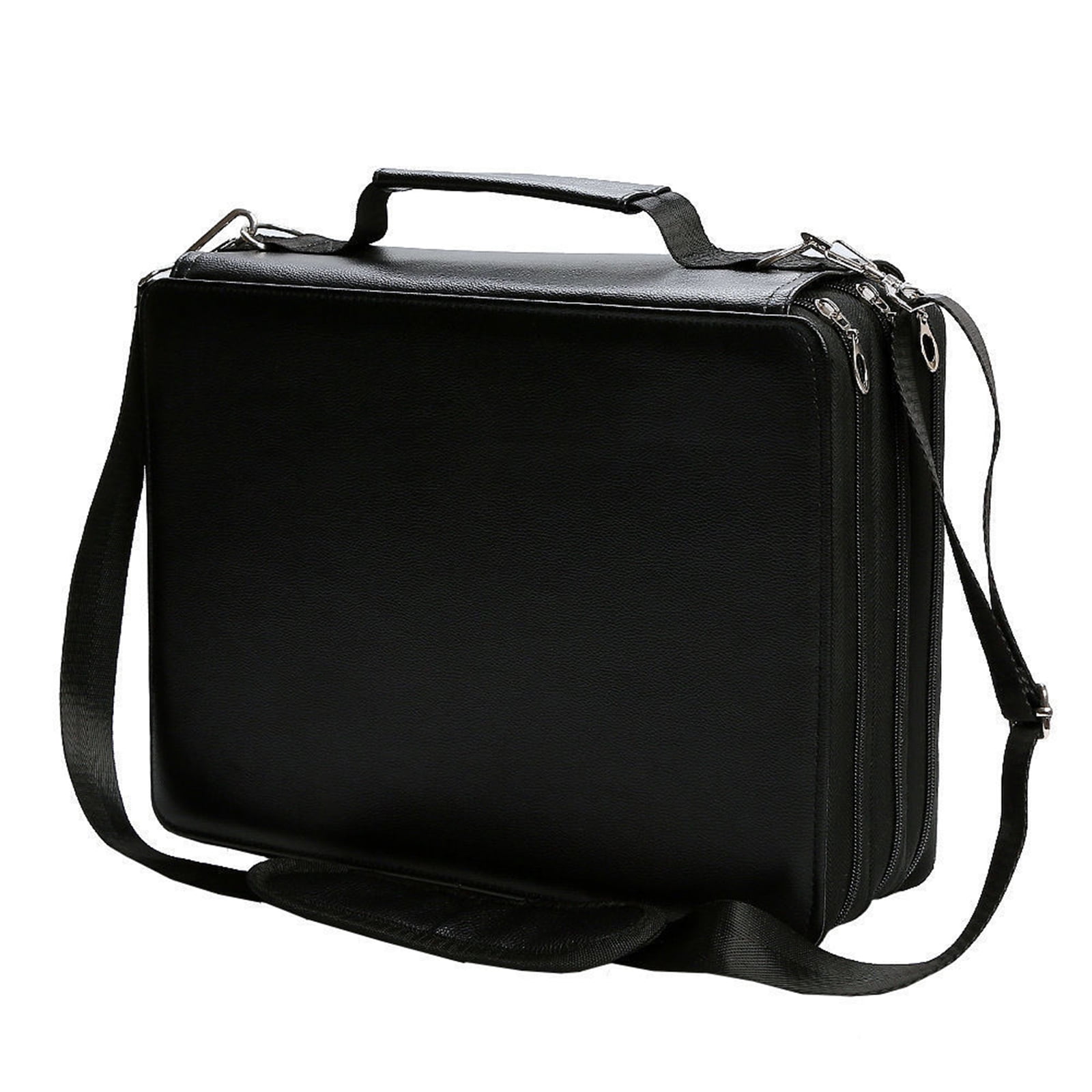 168/224 Slot Markers Organizers Carrying Bag with Shoulder Strap Multifunctional High Capacity Multilayer Marker Case