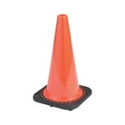 18" Orange PVC Non-Reflective Traffic Safety Cone