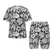 thumbnail image 1 of Balery Tropical Leaves Conjunto de Pijama Infantil de Manga Corta con Estampado – Ropa de Dormir de Algodón Suave-XX-Large, 1 of 6