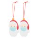 thumbnail image 2 of Decoración colgante para árbol de Navidad, 2 uds., adorno personalizado de Papá Noel personalizado, decoración navideña, funcionalidad de alta precisión, 2 of 8