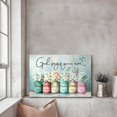 thumbnail image 3 of Inspirational Canvas Wall Art Encouraging Bible Verses On Cute Marson Jars and Butterflies God Says You Are Teal Background Artwork for Living Room Bedroom Bathroom Office Home Decor 16x20inch, 3 of 5