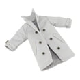 thumbnail image 2 of Figura de acción masculina a escala 1/12, ropa, abrigo cortavientos, gabardina, regalo para niños Gris, 2 of 9