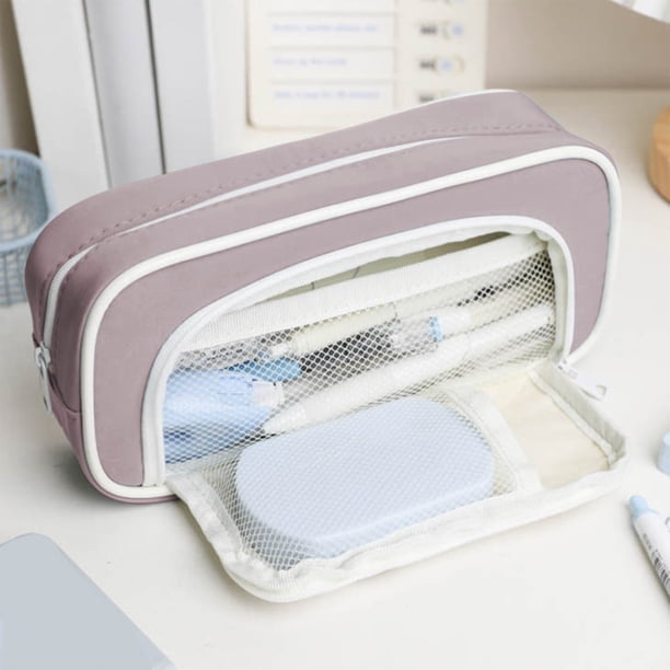 Estuche para lápices de gran capacidad, bolsa de mano para lápices, bolsa portátil para cosméticos, regalo para oficina, escuela, adolescentes, niñas, niños, hombres, mujeres y adultos