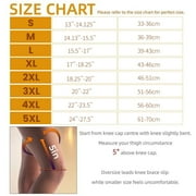 JIUFENTIAN Copper Knee Brace Support for Men and Women Knee Compression Sleeve for Knee Arthritis Pain Relief-L
