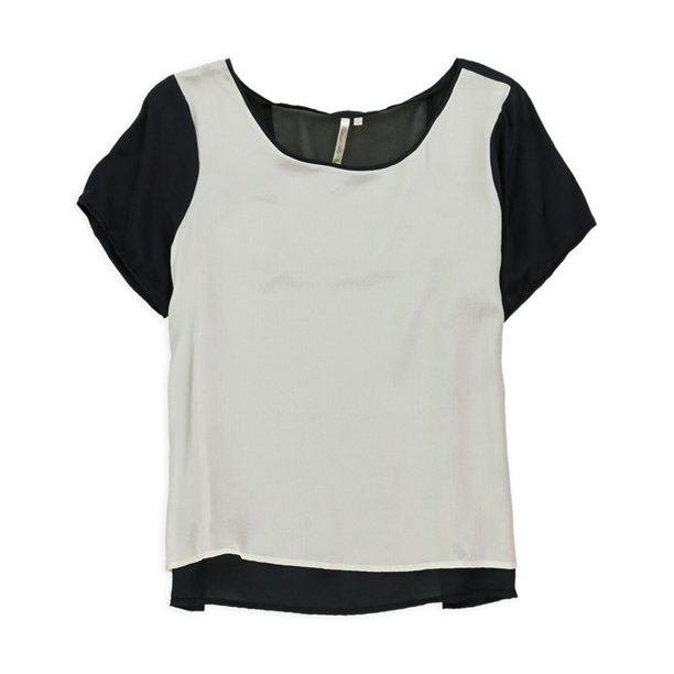 Petticoat Alley - Blusa transparente para mujer, color negro, grande