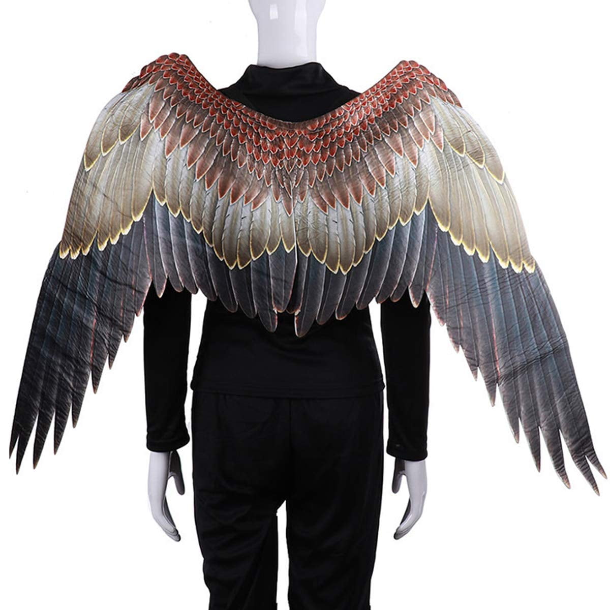 Hirigin Halloween Costume Wings Angel Feather Wings Dress Up Fancy Accessory