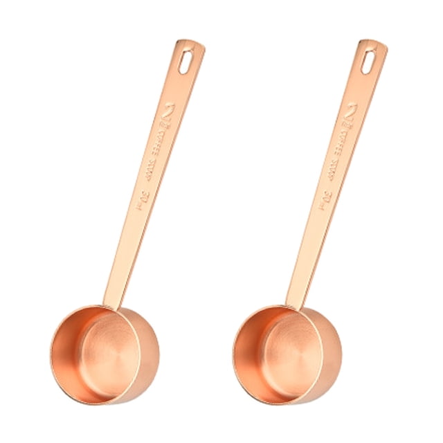Kitchen Cuchara dosificadora de 30 ml y 2 cucharadas para café, nutracéuticos y proteínas en polvo, acero inoxidable, juego de 2