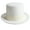 White, variant on Western Fedora for Men Women Unisex Wear Vintage Top Hat Magician Costume