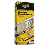 Meguiar's Heavy Duty Headlight Restoration Kit, G2980, 1 Pack