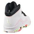 thumbnail image 3 of Air Jordan 10 Retro SE (GS) Big Kids' Shoes White/Barely Volt/Black bv1843-176, 3 of 6