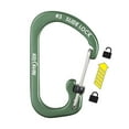 thumbnail image 3 of Nite Ize Aluminum SlideLock Carabiner - Daily Use & Lightweight Carabiner - Compact Aluminum Carabiner with Lock - Versatile Rectangular Carabiner - Size 3, Olive (4 Pack), 3 of 8