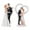 White, variant on HEATSHAKING Bride Groom Figurines Hugging Style Couples Home Decorating 2Pcs