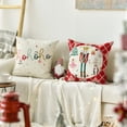 thumbnail image 5 of colorlife Merry Christmas Nutcracker Red Throw Pillow Covers, 18 x 18 Inch Winter Holiday Party Cushion Case Decoration for Sofa Couch Set of 4, 5 of 6