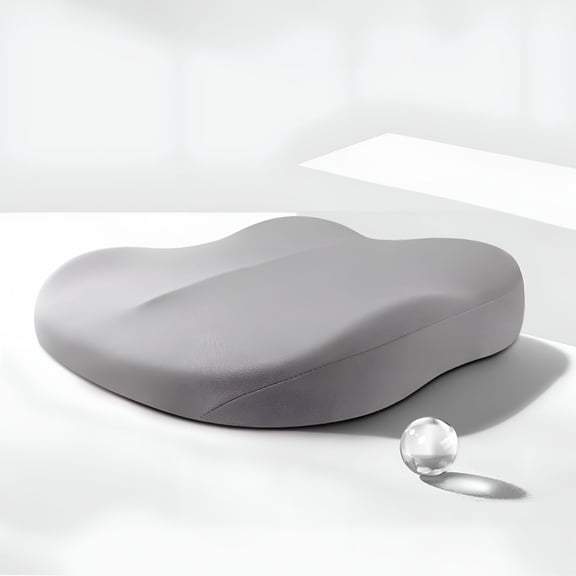 LAMIRO Adult Car Booster Seat Cushion, Car Seat Driver Height Boost Mat Memory Foam Car Seat Cushions Pad Improve Driving View Non-Slip Office Chair Cushion Pressure Relief Gray Free Size