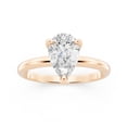 Dazzlingrock Collection Center Stone Lab White Diamond, Metal 18K Rose ...