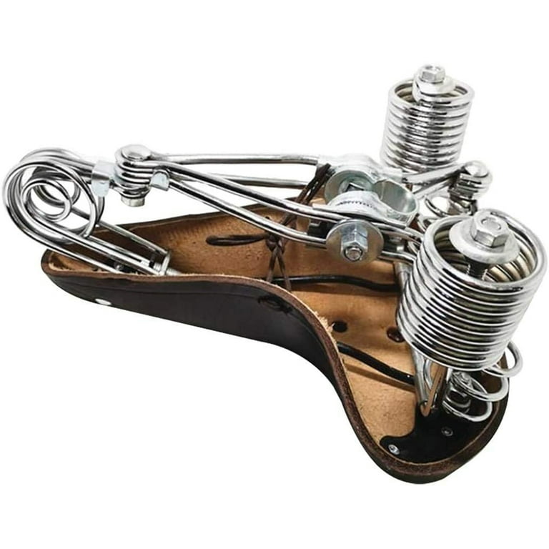 UNISTRENGH Brown Vintage Bike Saddle Leather Seat for Bicycle Cushion with 4 Springs Walmart
