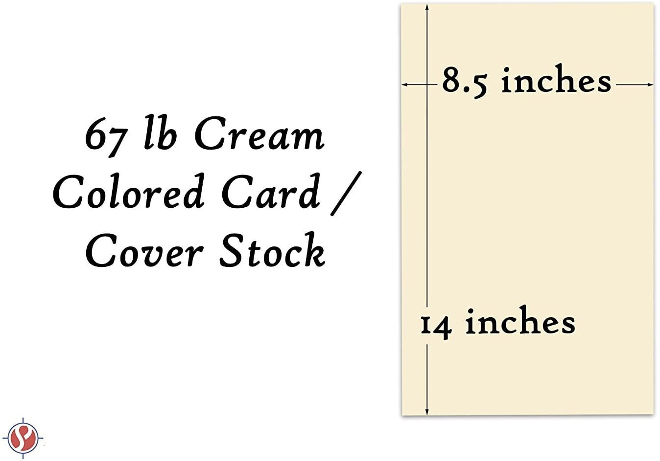 Bulk of 1000 Sheets, Cream 8.5" x 14" Menu Legal Size Pastel Color Card Stock Paper, 67Lb Vellum Bristol Cardstock | Perfect for School and Craft Projects