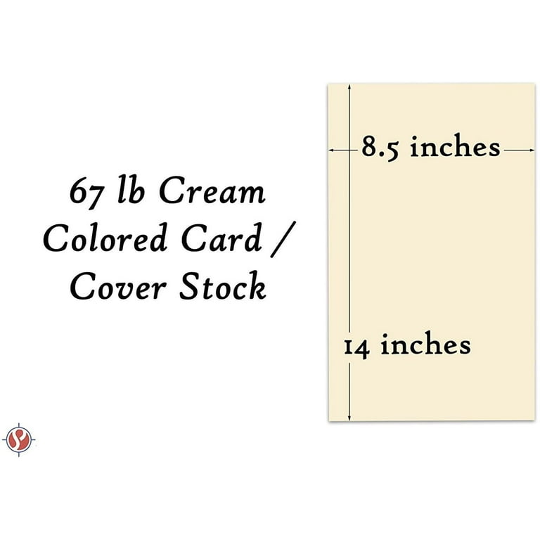 Bulk Cream 8.5 x 11 Inches Card Stock Paper, 67Lb Vellum Bristol Pastel  Color Cardstock | Perfect for School and Craft Projects | Box of 2000 Sheets