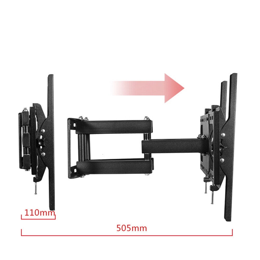 Full Motion TV Wall Mount Bracket Swivel Articulating Extension Tilt Arms for 40-80 inch LED LCD OLED 4K Flat Curved TV Max VESA 600x400mm up to 100lbs