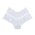 thumbnail image 3 of Blmnix Underwear for Women Boxer Briefs Boy&nbsp;Shorts Plus Size Boxers Lace Panties White Womens Boyshorts Underwear,XXXXL, 3 of 4