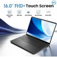 thumbnail image 4 of Dell 16" FHD+ Touchscreen Business Laptop Inte core 7 150U (Beat i7-1355U) 16GB DDR5 RAM 1TB SSD Intel Graphics Backlit KB Wi-Fi 6 Bluetooth 5.2 Webcam HDMI 1.4 USB-C DP 1.4 Windows 11 Pro Black, 4 of 7