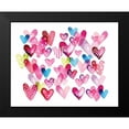 thumbnail image 2 of Berrenson, Sara 18x15 Black Modern Framed Museum Art Print Titled - I Heart You Hearts, 2 of 5