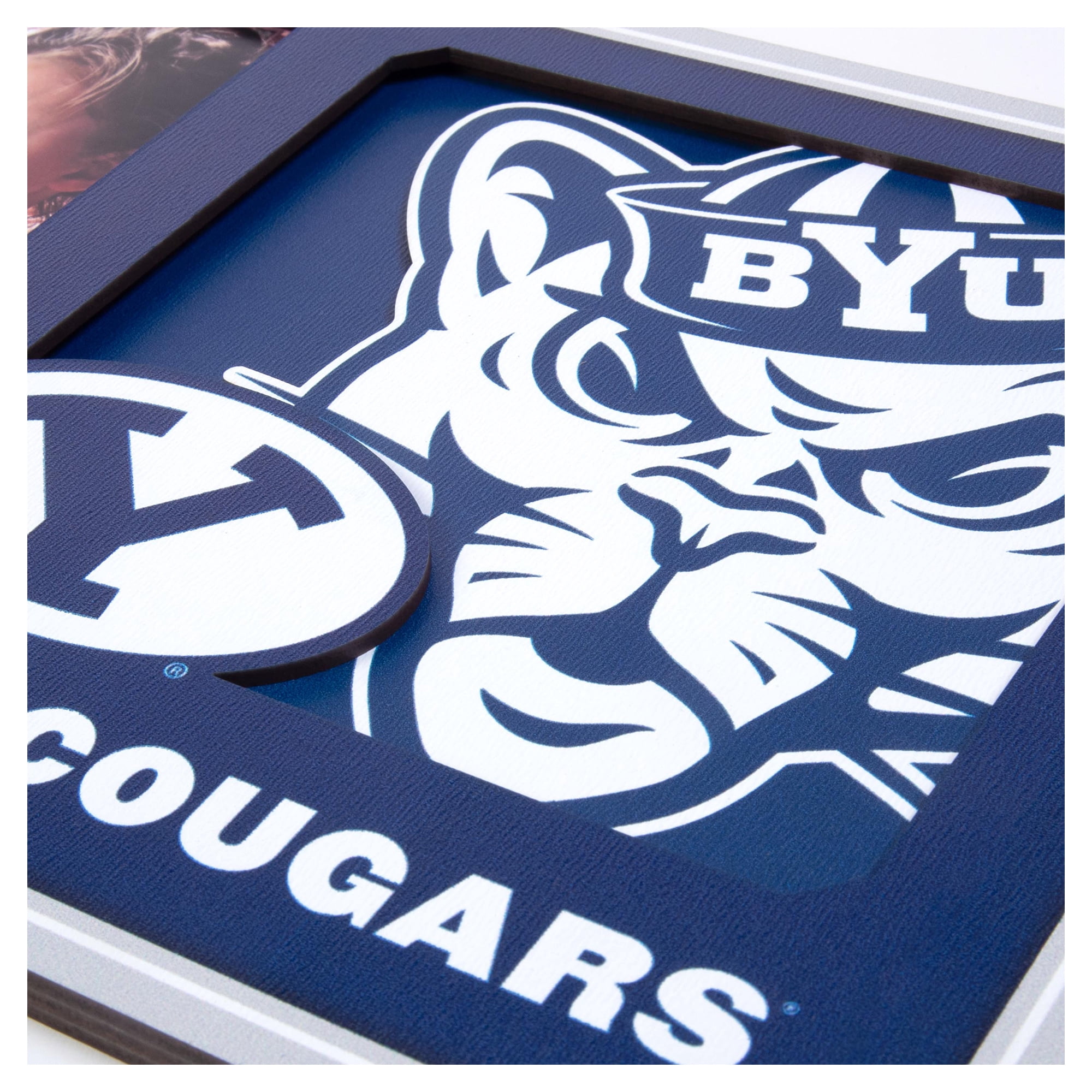 IDNA BYU Cougars 3D Logo Series Picture Frame