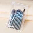 thumbnail image 4 of Linyer Pack of 8 Makeup Brushes with Plastic Handle Waterproof Powder Foundation Make Up Eye Shadow Set Soft Brush Professional Tools Dark Blue Type 1, 4 of 8