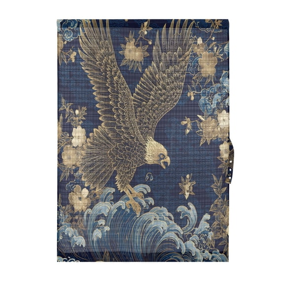 Eagle Clawing Waves Door Curtain Blackout Thermal Insulated Door Side Curtain Panels Privacy 25x40in