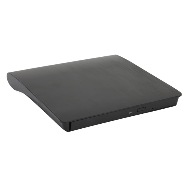 Caja de unidad de DVD externa Ultra delgada USB3.0 SATA Unidad óptica de DVD externa Caja de plástico para computadora portátil de escritorioNegro
