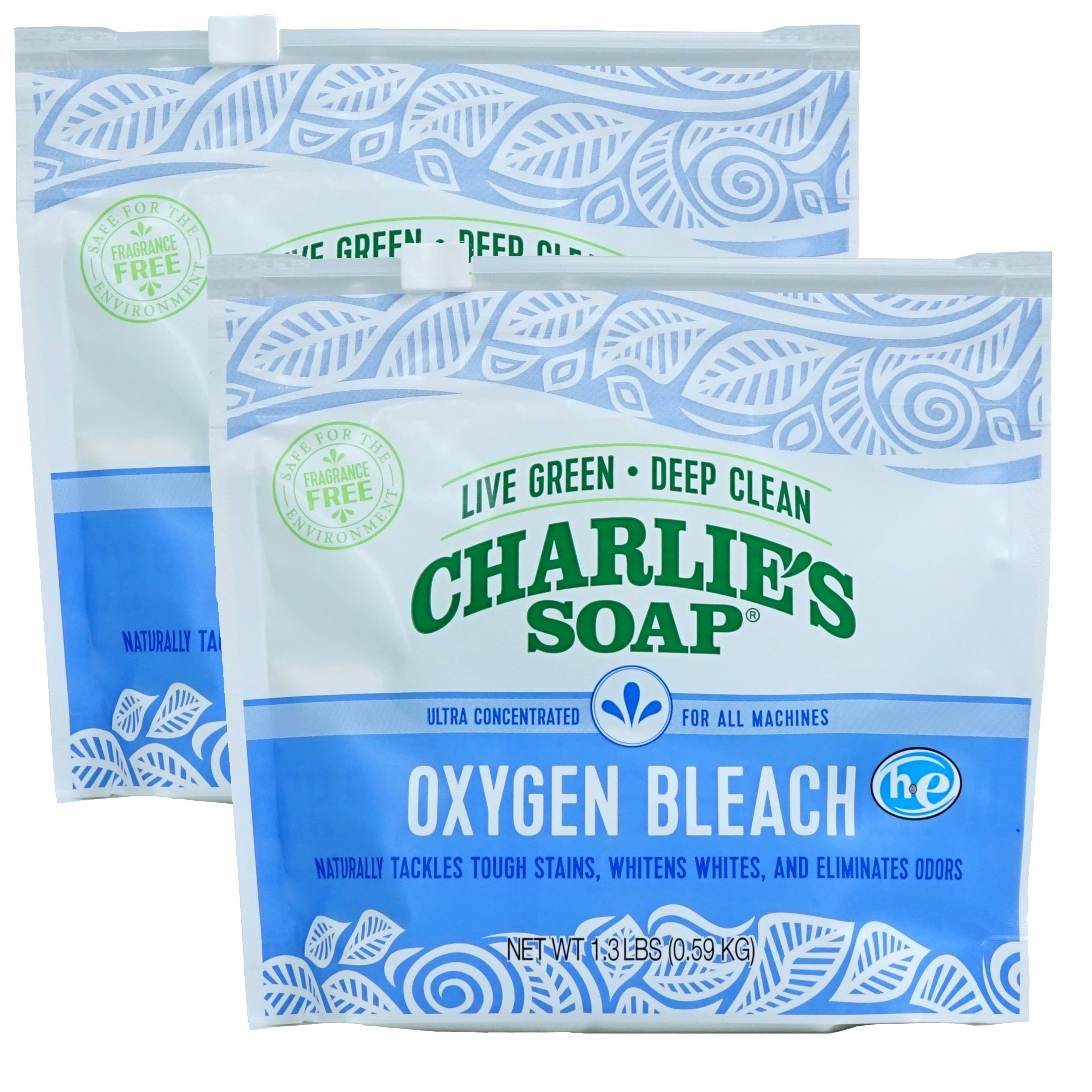 Charlie's Soap Color Safe Chlorine Free Oxygen Bleach Powder, 1.3 lbs
