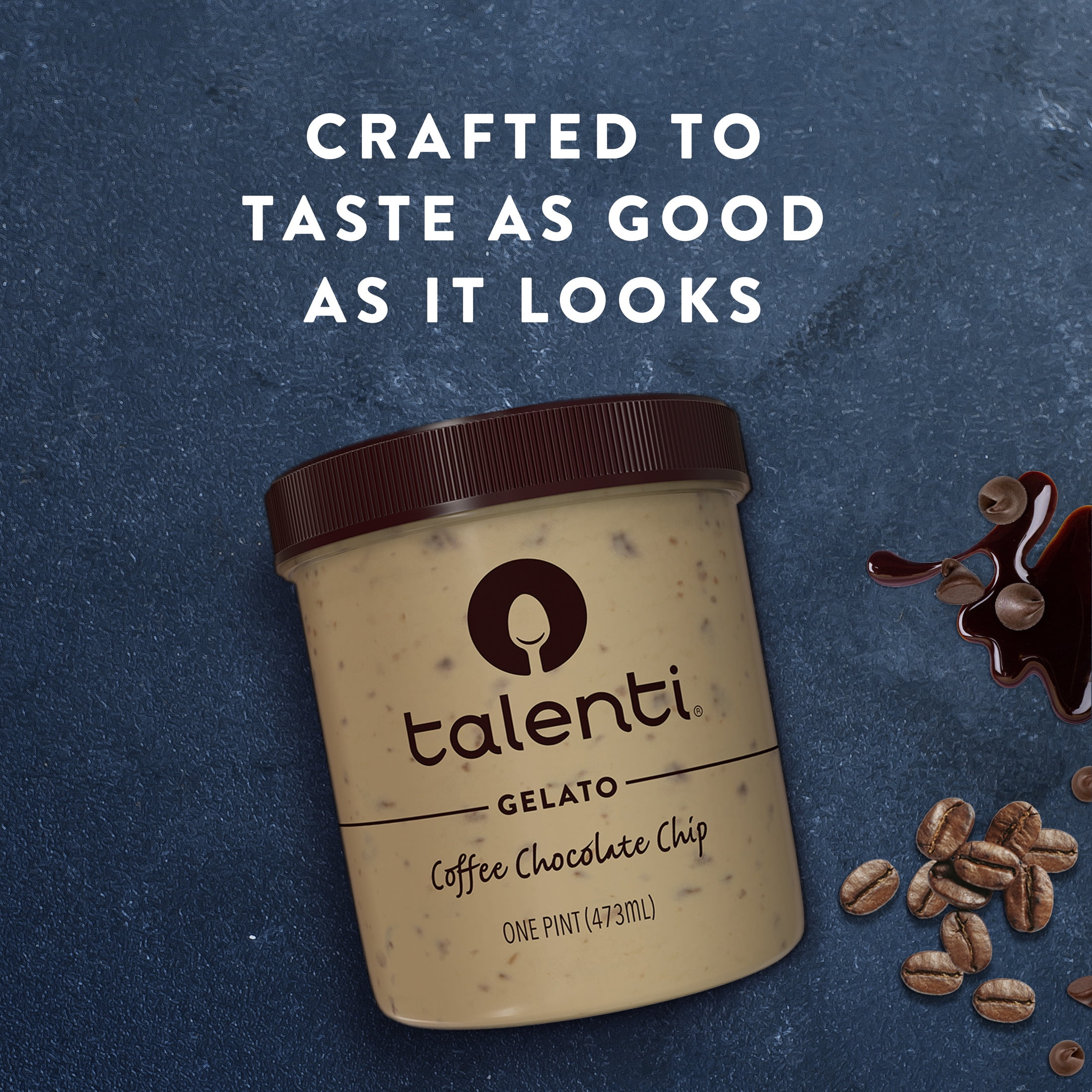 Talenti Gelato Gluten-Free Coffee Chocolate Chip Frozen Desserts, 1 Pint