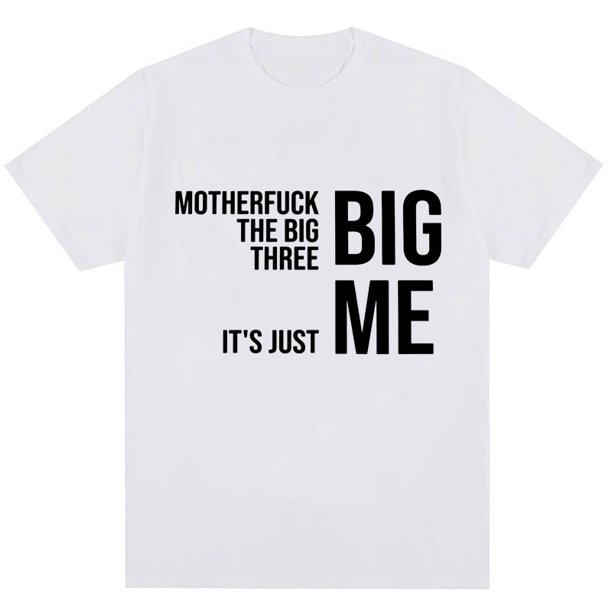 Camiseta de rapero camiseta grande de tres Diss Hip Hop Harajuku camisetas de algodón de gran tamaño a la moda para hombre ropa de calle con personalidad