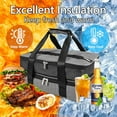 thumbnail image 4 of Numjaw Casserole Carrier for Hot or Cold Food, Expandable Insulated Double Casserole Carrier, Fits additional 9"x13" Baking Dishes, Padded Lasagna Holder for Trip, Party, Picnic, 4 of 9