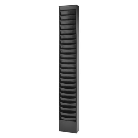 Buddy Products 23 Pocket Steel Curved Literature Wall Rack
