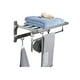thumbnail image 2 of Toallero Doble Acero Inoxidable Baño De Pared Con Ganchos, 2 of 5