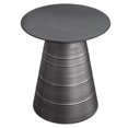 thumbnail image 2 of Simpli Home Sheridan 18 inch Wide Contemporary Round Conical Accent Table in Black, 2 of 10