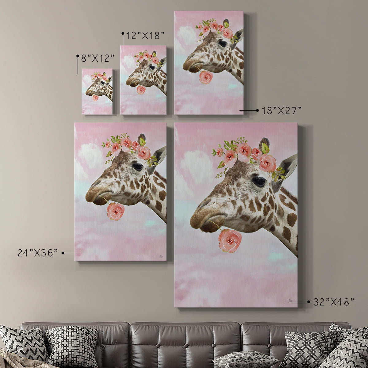 Floral Fun II Premium Gallery Wrapped Canvas - Ready to Hang