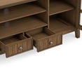 thumbnail image 6 of Simpli Home Acadian 60 inch Wide Solid Wood TV Stand in Rustic Natural Aged Brown For TVs up to 65 inches, 6 of 10