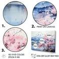 thumbnail image 3 of Designart "Japanese Cherry Blossom Waterside" Cherry Blossom Floater Framed Wall Decor, 3 of 5