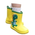 thumbnail image 5 of Y-Sunset Toddler Rain Boots Waterproof Non- Lightweight Cartoon Kids Rain Boots for Boys Girls Soft Water Shoes Easy-on Flexible Durable Outdoor Shoes 7 Toddler&Yellow#01, 5 of 9