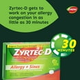 ZyrtecD 12 Hour Allergy Relief & Nasal Decongestant Tablets, 12 Ct