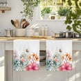 thumbnail image 4 of Summer Tropical Kitchen Towels Set of 4, Watercolor Palm Leaves Butterfly Flower Absorbent Dish Towels for Kitchen, Microfiber Hand Towel, Quick Drying Tea Towel for Cleaning Decorative Dishcloths, 4 of 7