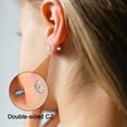 thumbnail image 4 of 11pairs Surgical Steel Earrings for Sensitive Ears Hypoallergenic 20G Flatback Heart Star Square Ball CZ Stud Earrings Small Cartilage Huggie Hoop Earrings 8/10/12MM for Women Men, 4 of 7