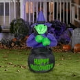 thumbnail image 2 of Airblown Inflatables G08 73258X Witch with Caldron, Multi Color, 2 of 2